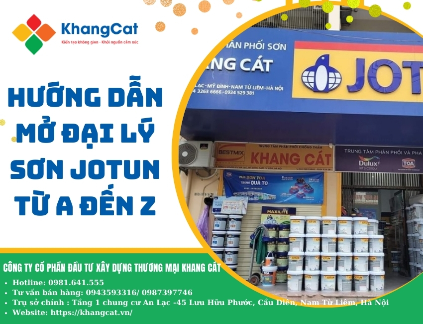 Hướng dẫn mở đại lý sơn Jotun từ A đến Z